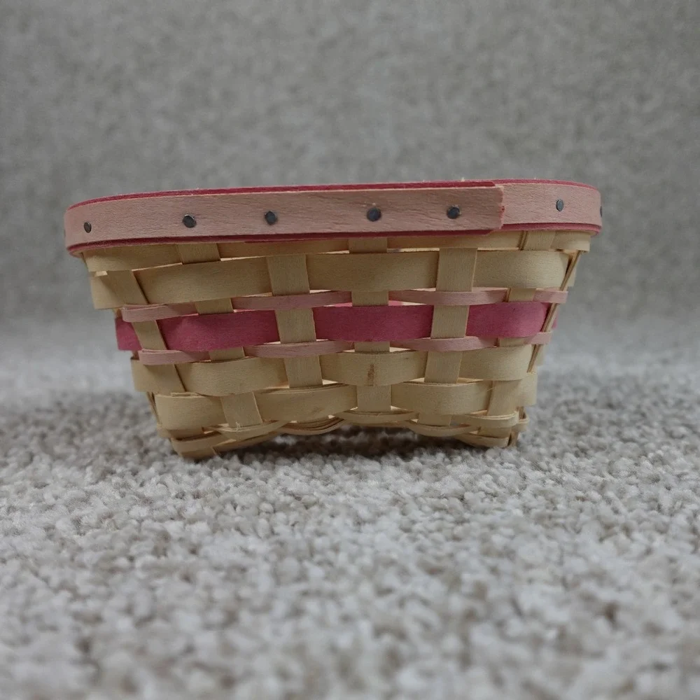 Longaberger 2008 Horizon of Hope Basket Pink Woven Support a Cure Handmade